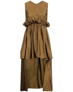 RED Valentino Khaki Mini Dress Polyester - Natural
