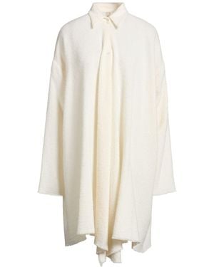 Giorgio Brato Ivory Coat Wool, Cashmere, Polyamide - White