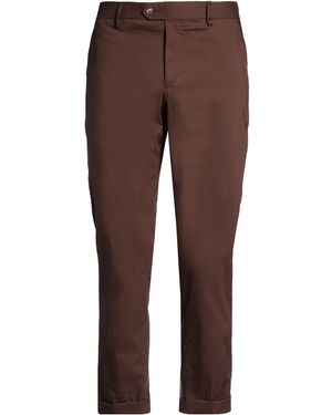 Massimo Rebecchi Trousers Cotton, Polyamide, Elastane - Brown