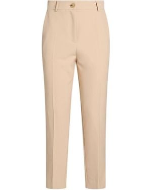 SOLOTRE Trousers Polyester, Elastane, Acetate, Viscose - Natural