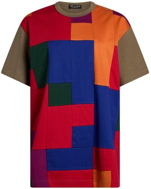 Comme des Garçons Khaki T-Shirt Cotton - Red