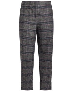 Via Masini 80 Trousers Polyester, Viscose, Wool, Elastane - Grey