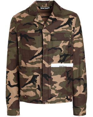 Palm Angels Shirt Cotton, Polyester - Brown