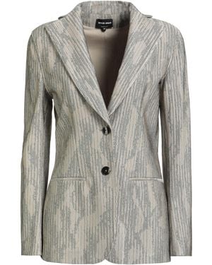 Giorgio Armani Blazer Viscose, Polyamide, Elastane - Gray
