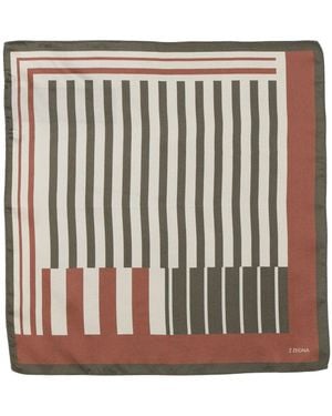 ZEGNA Military Scarf Silk - Black