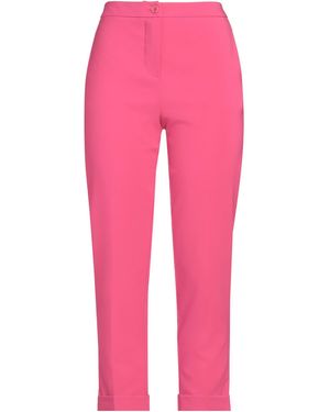 Sandro Ferrone Fuchsia Pants Polyester, Elastane - Pink