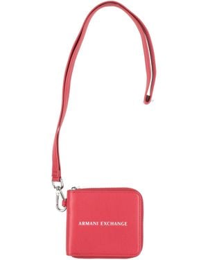 ARMANI EXCHANGE Crossbody Wallets - Red