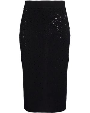 Oltre Midi Skirt Viscose, Polyester - Black