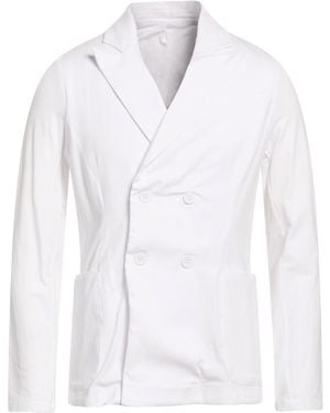 Alpha Studio Blazer Cotton, Elastane - White