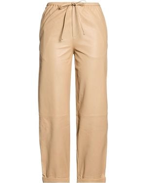 By Malene Birger Sand Pants Lambskin - Natural