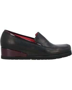 Pas De Rouge Loafers Leather - Black