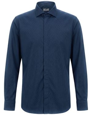 Caliban Shirt Cotton, Viscose - Blue