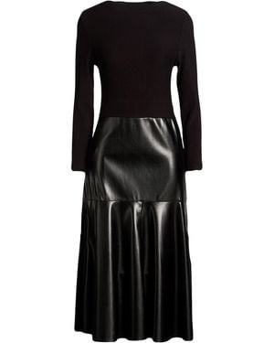Hanita Midi Dress Viscose, Nas, Elastane, Polyurethane - Black