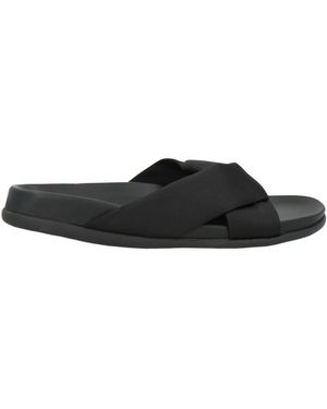 Ancient Greek Sandals Sandals Textile Fibres - Black