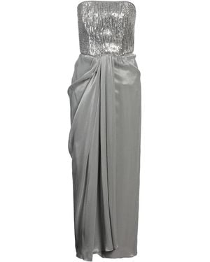 Emporio Armani Maxi Dress Polyamide, Viscose, Silk, Pvc - Gray