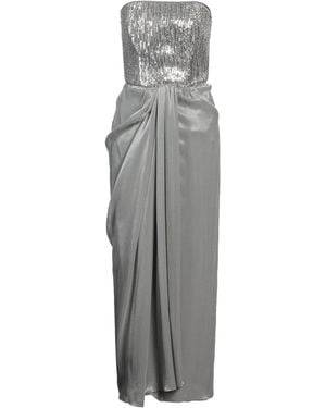 Emporio Armani Maxi Dress Polyamide, Viscose, Silk, Pvc - Grey