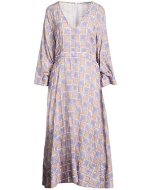 Caliban Light Midi Dress Cotton - Purple