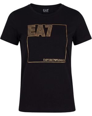 EA7 T-Shirt Cotton, Elastane - Black