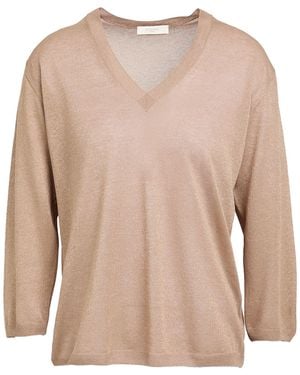 Zanone Sweater Viscose, Polyester - Natural