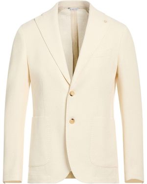 Manuel Ritz Cream Blazer Cotton, Polyester - Natural