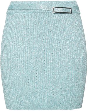 Kontatto Mini Skirt Viscose, Polyester - Blue