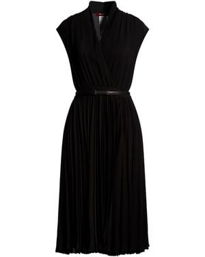 Max Mara Midi Dress Triacetate, Polyester - Black