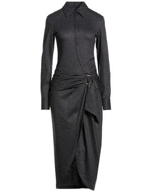 Isabel Marant Midi Dress Virgin Wool, Cotton - Black