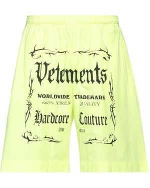 Vetements Shorts & Bermuda Shorts - Yellow