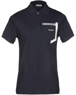 Bikkembergs Polo Shirt Cotton, Elastane - Blue