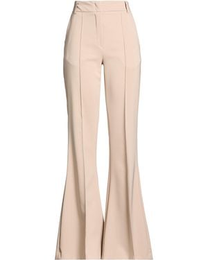 ACTUALEE Sand Trousers Polyester, Elastane - Natural