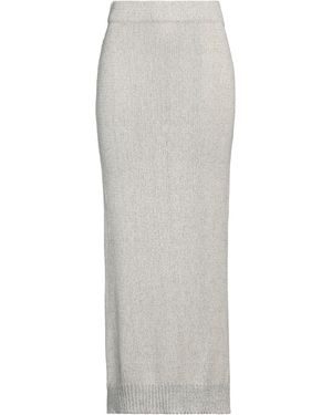 Fedeli Ivory Maxi Skirt Cotton - Grey