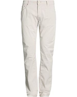 Hand Picked Light Trousers Cotton, Elastane - White