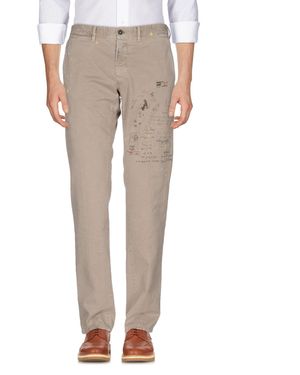Incotex Khaki Trousers Cotton - Natural