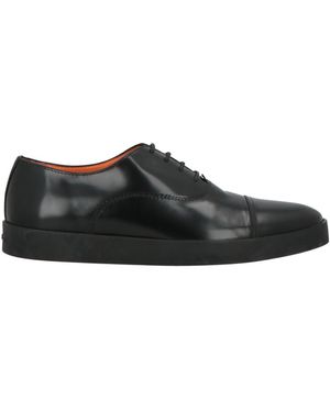 Santoni Lace-Up Shoes Leather - Black
