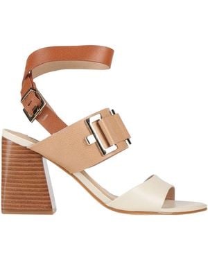 Werner Ivory Sandals Leather - Multicolor