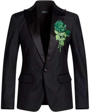DSquared² Blazer Virgin Wool, Silk - Black