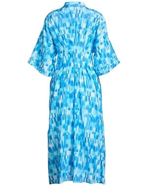 Marella Midi Dress Cotton, Silk - Blue