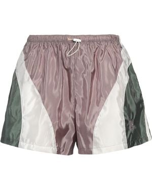 Palm Angels Lead Shorts & Bermuda Shorts Viscose, Polyamide, Cotton, Polyester - Purple