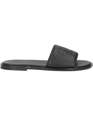 Fendi Sandals Leather - Black