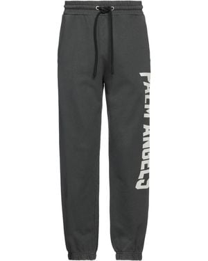 Palm Angels Charcoal Trousers Cotton - Grey