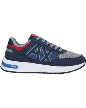 ARMANI EXCHANGE Trainers Polyester, Polyurethane, Thermoplastic Polyurethane - Blue