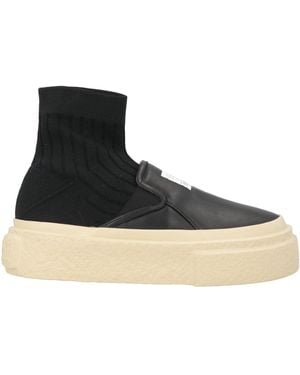 MM6 by Maison Margiela Ankle Boots Leather, Textile Fibres - Black