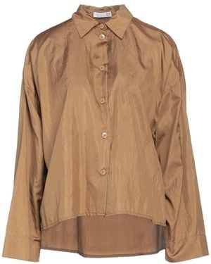 Douuod Camel Shirt Polyamide, Silk - Brown
