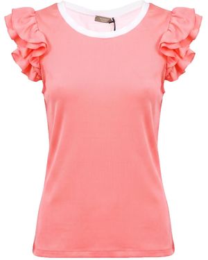 Peserico Fuchsia Top Cotton, Polyester - Pink