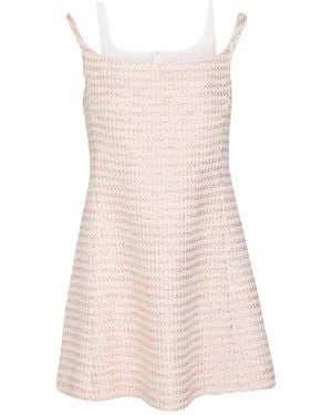 Giambattista Valli Mini Dress Virgin Wool, Acrylic, Polyester, Cotton - Pink
