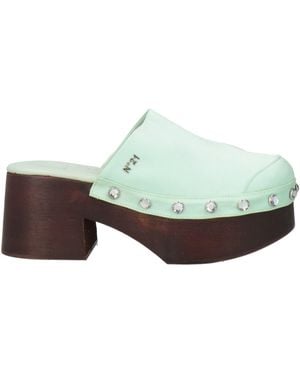 N°21 Mules & Clogs Textile Fibres - Green