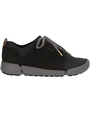 Clarks Trainers Leather - Black