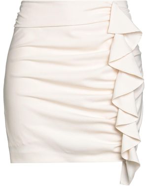 Pinko Ivory Mini Skirt Polyester - Natural