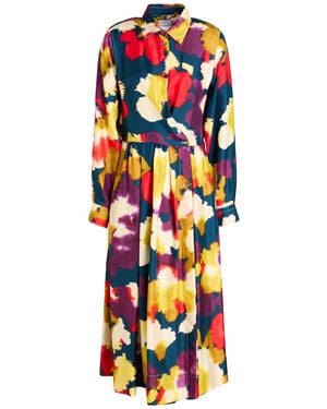 Sara Roka Midi Dress Silk - White