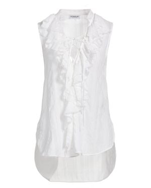 Dondup Top Cotton, Viscose - White